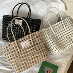 Candy Woven Beach Tote