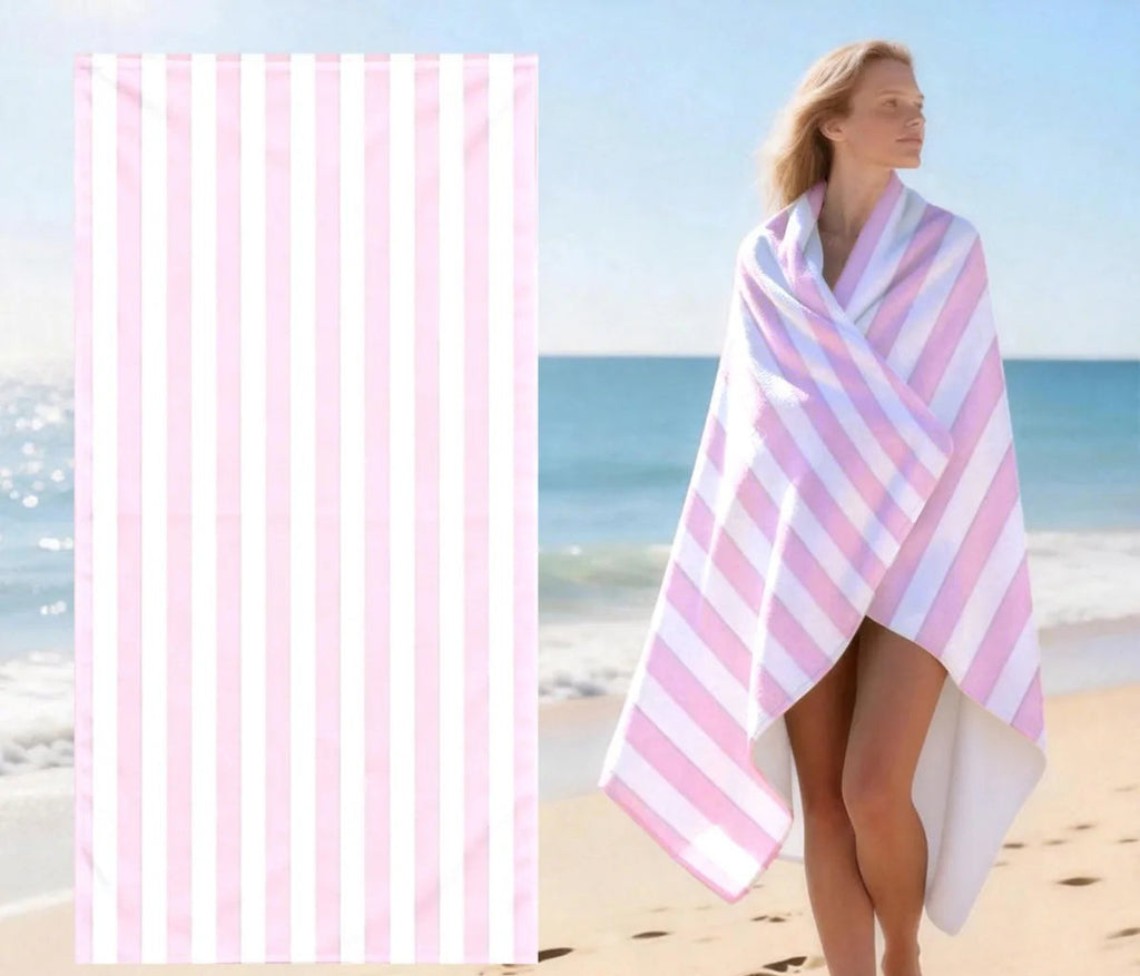 Coastal Oversized Microfiber Beach Towel