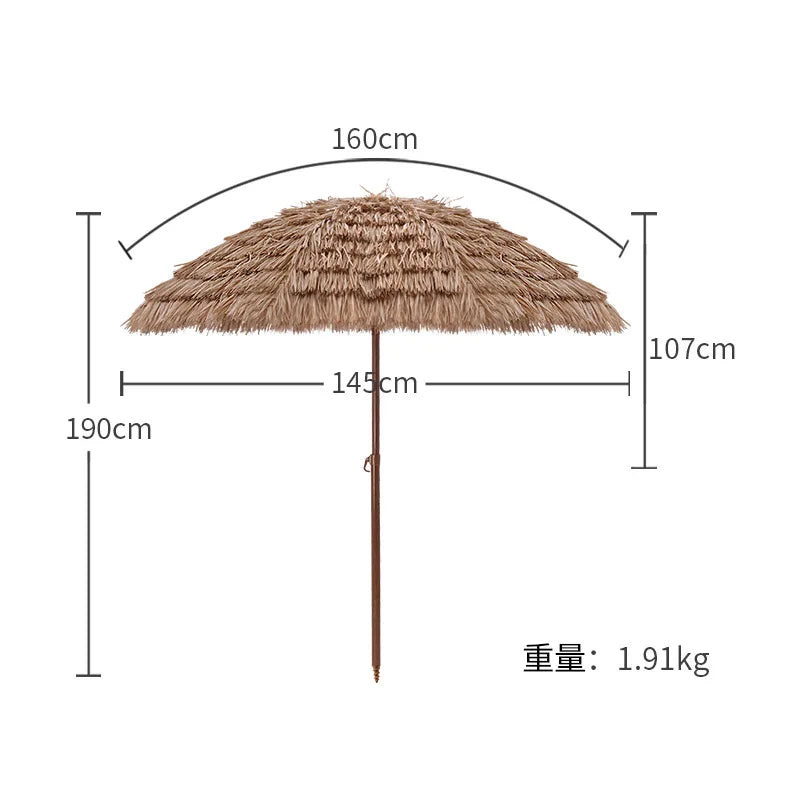 Tropical Thatched Patio Umbrella