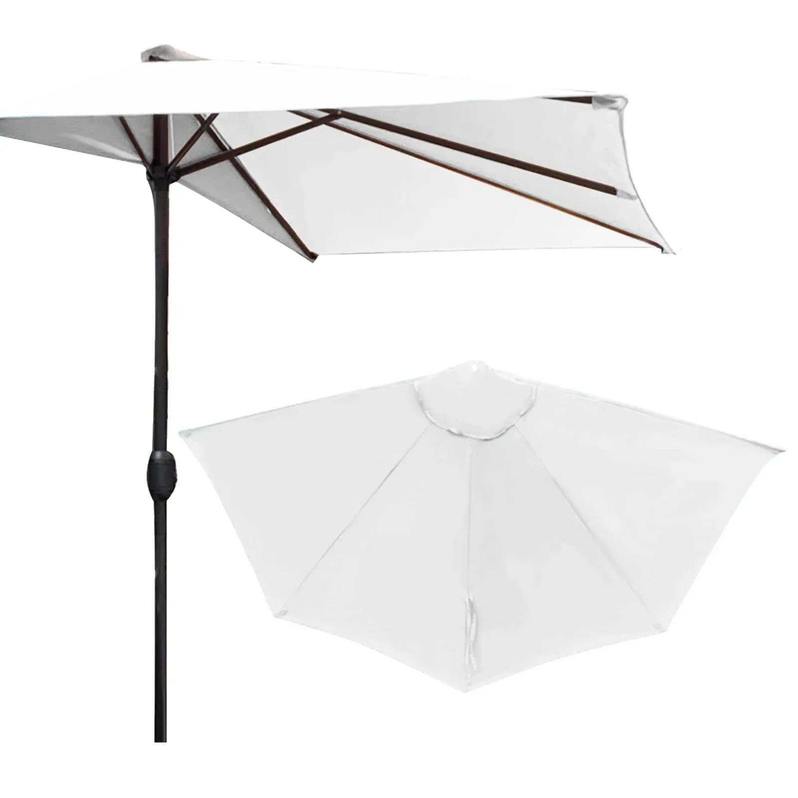Half Round Patio Umbrella Canopy Cover