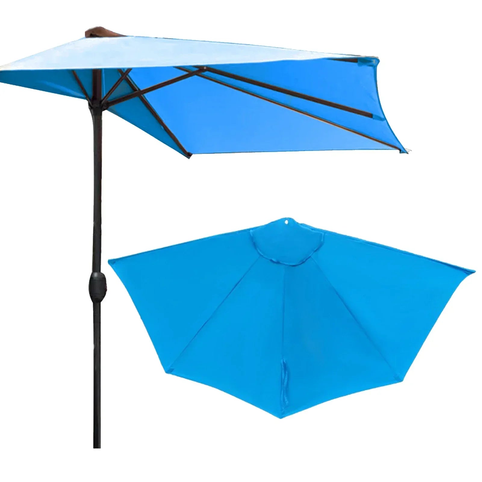 Half Round Patio Umbrella Canopy Cover