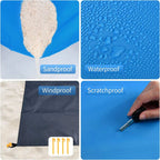 Waterproof Beach Mat Extra Large Outdoor Camping Mat Blanket Folding Sand Free Pocket Mattress Portable Lightweight Picnic Mats